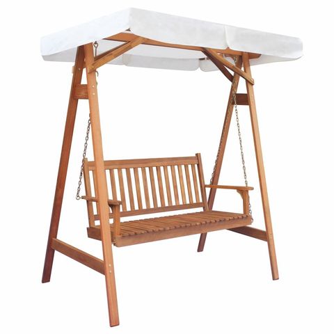 columpio de madera para jardin