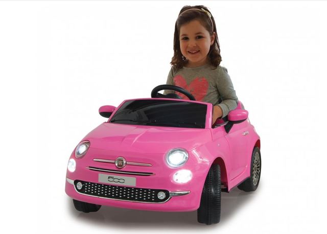 coche rosa bateria