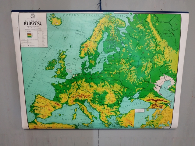 Mil Anuncios Com Mapa Politico Y Fisico De Europa Anos 80