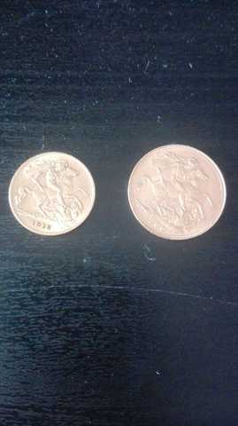 925 plata esterlina genuino sólido anillo de Imitación St George medio soberano Nuevo
