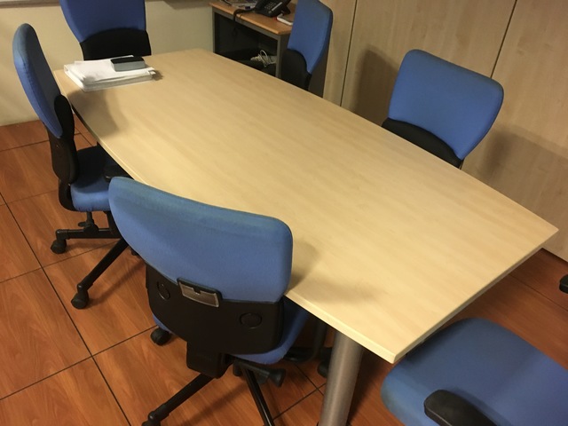 Mesa Reuniones Redonda de Madera Serie New 2 Muebles Montiel Mesa Reuniones Redonda de Madera Serie New 2 Muebles Montiel