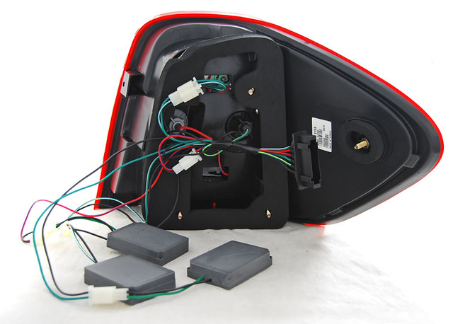intermitentes de LED LED FAROS TRASEROS para VW t5 2003-2009 2 puertas popa rojo claro cristal