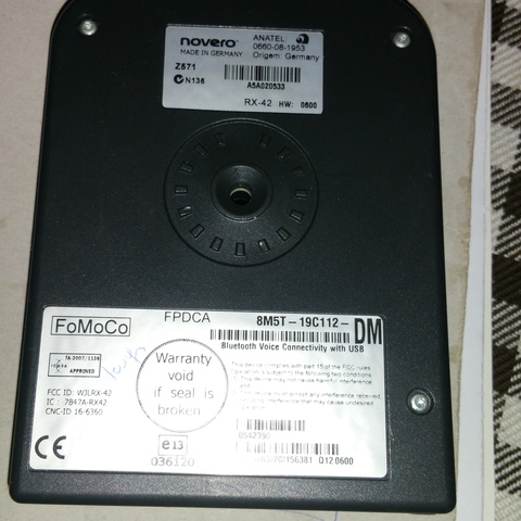 Genuine Ford Bluetooth módulo de control de voz RX-42 8M5T-19G488-AP 2008-2011