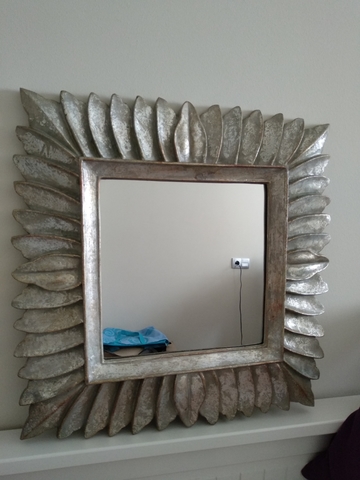 MIL ANUNCIOS.COM - Espejo cuadrado, color plata envejecida