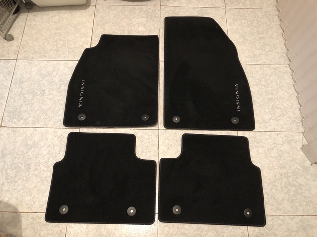 Mercedes tapices a-clase w169 calidad original alfombrilla de coche negro 2x delantera nuevo