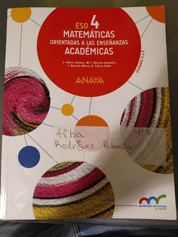 Mil Anuncios Com Libro Matemáticas Académicas 4 Eso Anaya