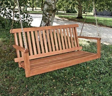 balancin de madera para jardin