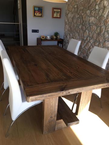 MIL ANUNCIOS.COM - Mesa grande de comedor de madera maciza