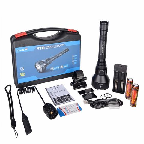 aguardos con accesorios Garant/ía Trustfire original monter/ías Rango 1000-2000 metros especial caza Kit Linterna profesional original Trustfire X6-1 Led SST-90 Kit N/º1 - Linterna sola