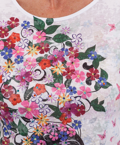 MIL ANUNCIOS.COM Camiseta estampada chica pelo flores tS MIL ANUNCIOS.COM Camisa abierta flores