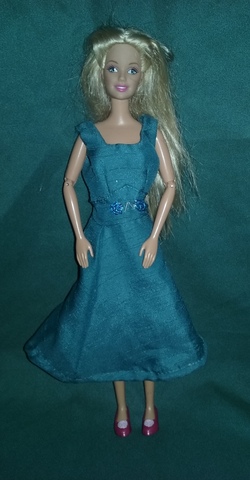 barbie vestido verde