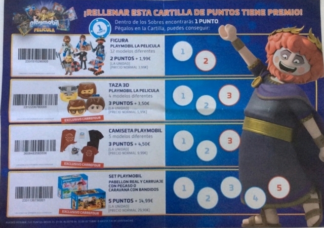 camiseta playmobil carrefour