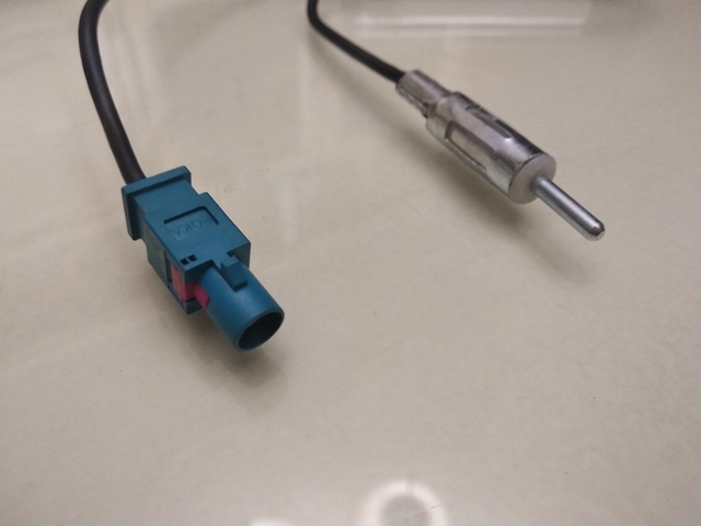 Turismos antenas de radio ADAPTADOR Adaptador//conector-FAKRA agua azul-ISO 50 Ohm m