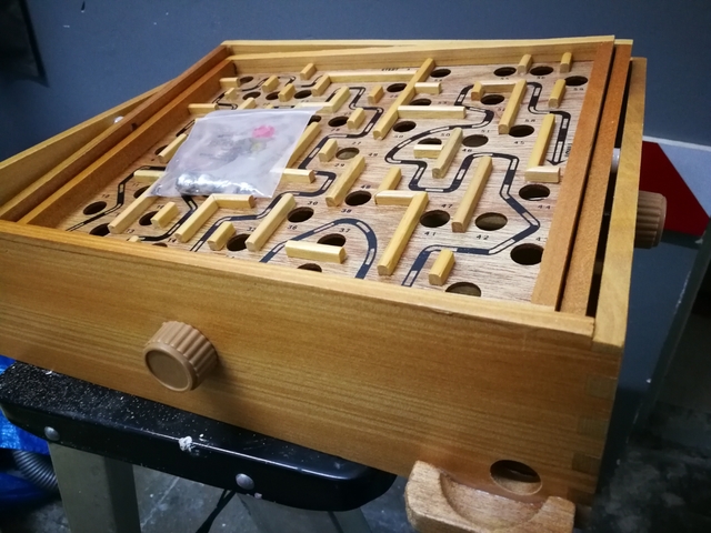 laberinto de madera