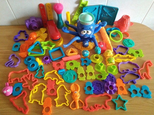 plastilina play doh con moldes