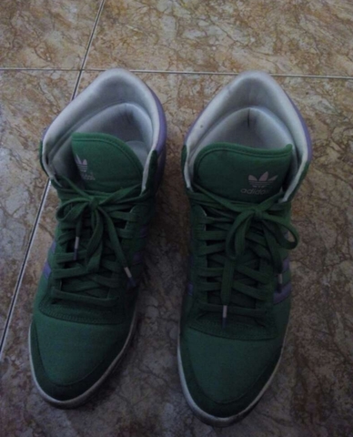 deportivas adidas verdes