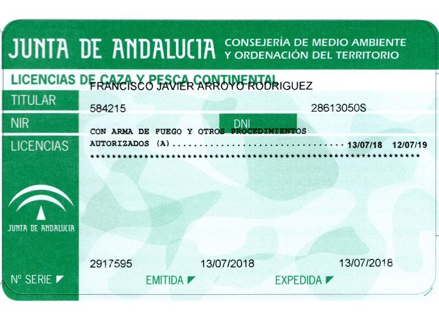 Renovar Licencia De Caza Andalucía