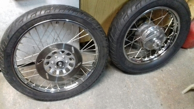 llanta acero cromado chrome steel wheel rim 1,40 x18 36 agujeros