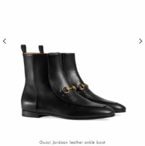 botas gucci serpiente en la suela