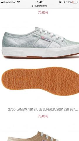 zapatillas superga plata