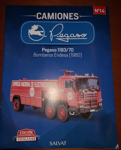 Camión pegaso 1183//70 BOMBEROS ENDESA MATRíCULA DE LEóN 1980 Esc 1//43 Ref 14