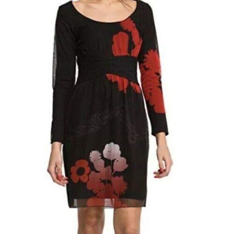 MIL ANUNCIOS.COM Falda desigual Segunda mano y anuncios Bonito Vestido Estampado Mariposa Negro Rojo y Gris Desigual
