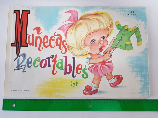 muñecas recortables años 70