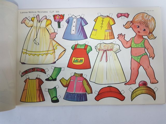 muñecas recortables años 60 y 70