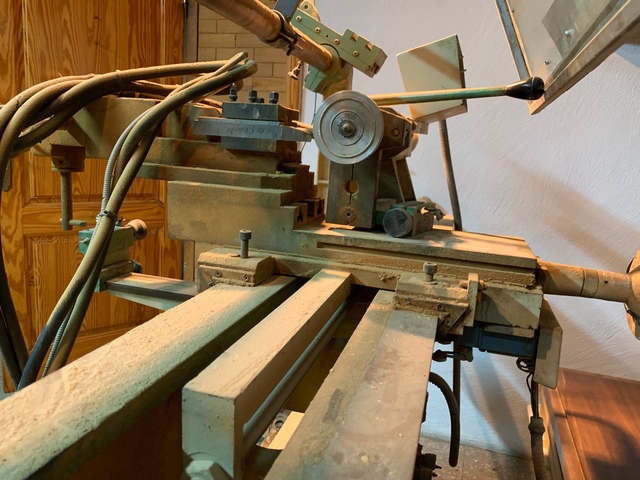 Torno Para Madera Banco De Torneado Carpintería Máquina Profesional 400W 1010Mm