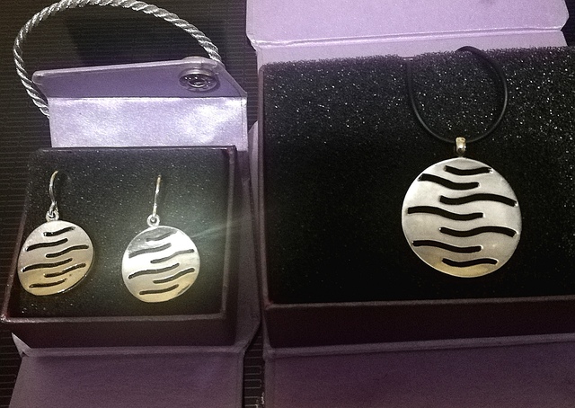 Collar y pendientes de plata José Luis Milanuncios