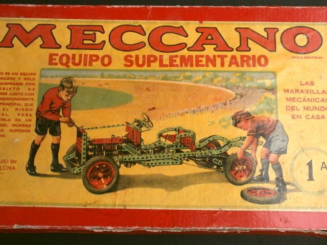 juguete meccano con motor