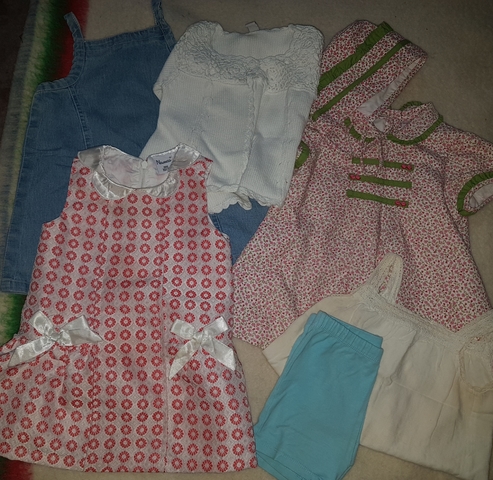 Pretty Bebé Niñas Pantalones Cortos En Color Rosa O Azul Estampado de Flores 6-12 12-18 y 18-23 meses