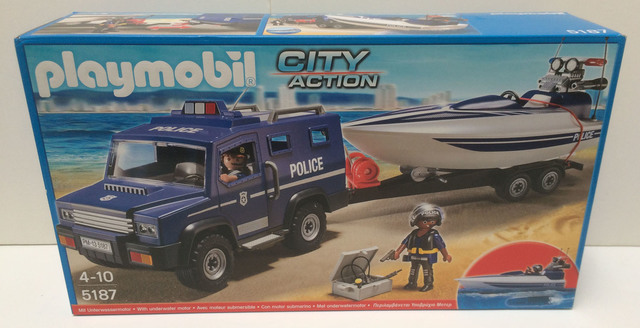 coche lancha playmobil