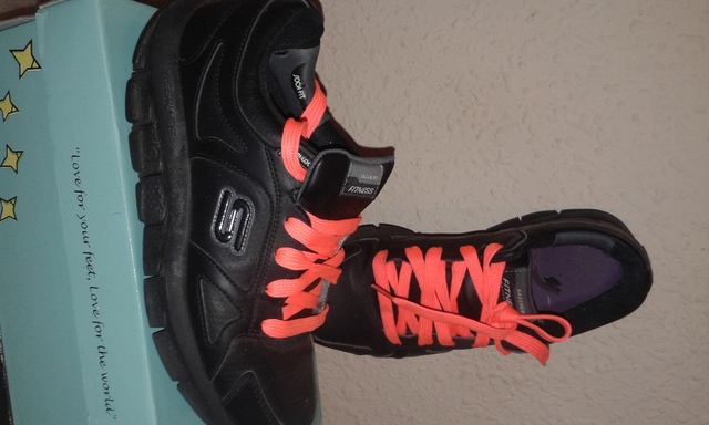 skechers shape ups hombre naranja