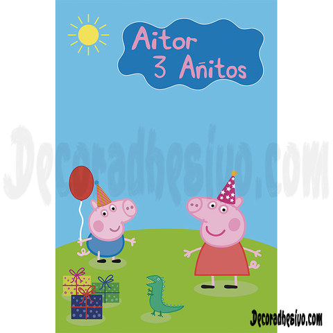 Milanuncios - cartel Cumpleaños Peppa pig Niño
