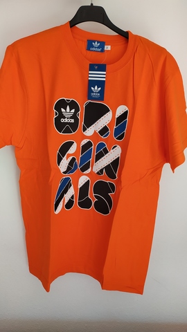 camiseta adidas naranja