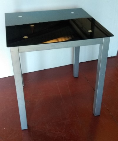 MIL ANUNCIOS.COM Mesa cristal negra Segunda mano y Vigo Mesa de Comedor II, Madera, Blanco Brillante, 80x140(+
