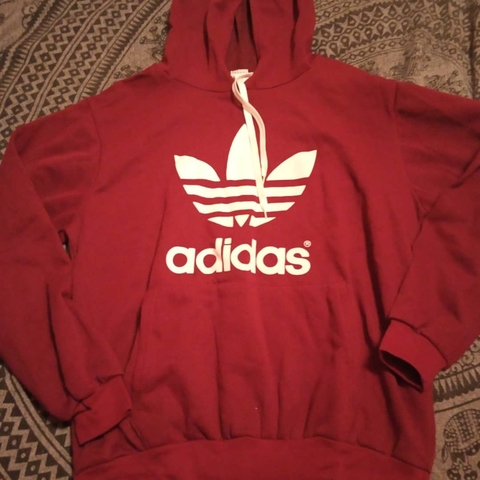 adidas chaqueta capucha rojas