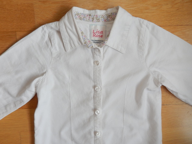 camisa blanca niña