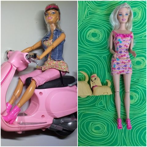 barbie con perrito