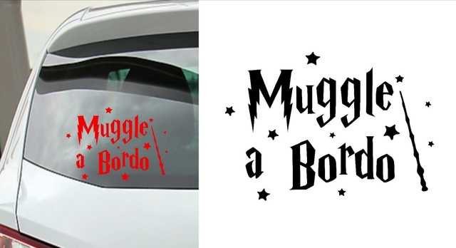 Little muggles a bordo de Harry Potter Pegatina de Coche