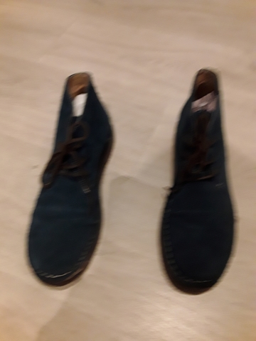 botas azules mujer