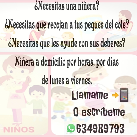 Alguien necesita niñera?