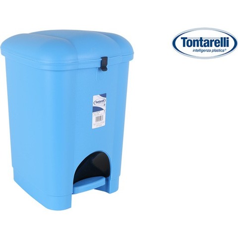 CUBO BASURA C//TAPA Y C//PEDAL 10L LYON PLATA//NEGRO SURTIDOS