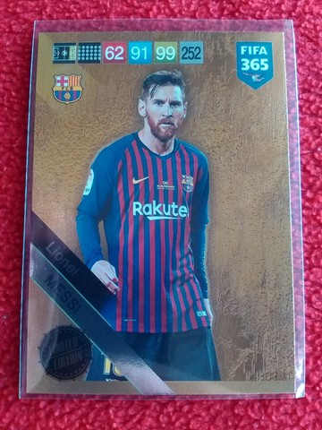 Panini Fifa 365 edición limitada de 2019 Lionel Messi Barcelona
