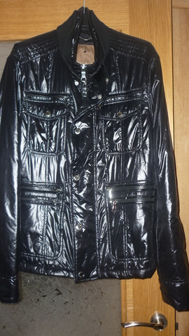 chaqueta de cuero negra hombre zara