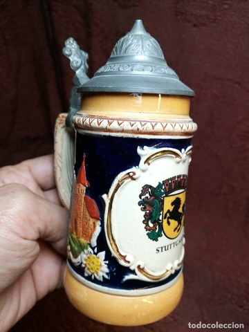 Mini Jarra De Cerveza Stuttgart Alemana Souvenir