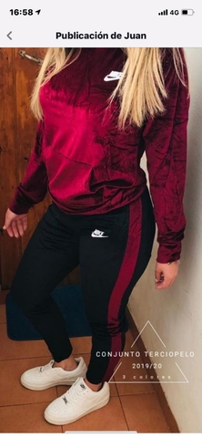 chandal nike terciopelo