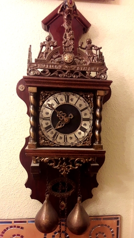 RELOJ HOLANDÉS CON PESAS PÉNDULO RELOJ HOLANDÉS CON PESAS PÉNDULO