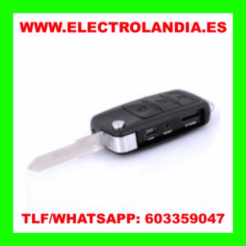 Electrolandia/® Llave de Coche Camara Oculta HD